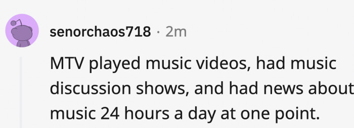 Remember when MTV was actually about music?