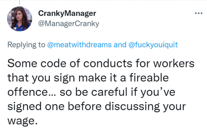 It doesn't matter; it's not legal, and if they're going to fire you anyway, look for a better company with better pay and policies.