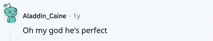 He is, and Redditors weren't shy to let OP know