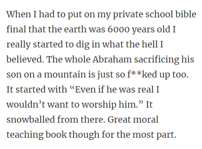 25. They are big on sacrifices, even of their human family.