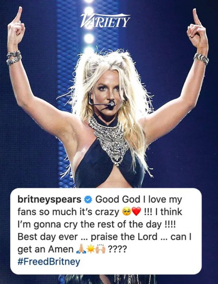 9. From Free Britney to Freed Britney. Live your life the way you want.