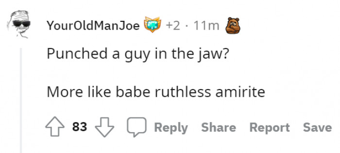 10. Yes to Baberuthless.