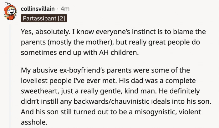 People shared experiences from the point of view of the daughter-in-law