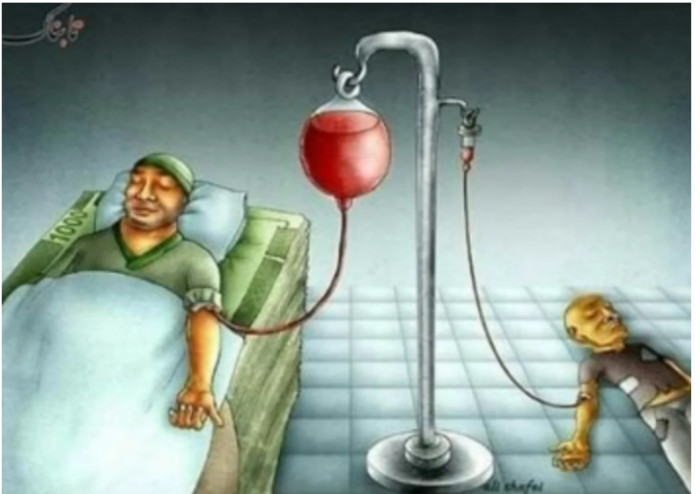 4. The rich have more than needed, while the poor do not even have the essentials.