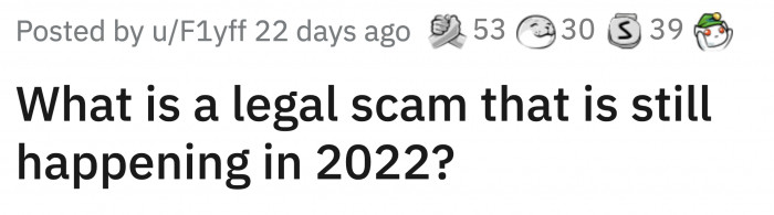 The question that sparked this conversation posted on r/AskReddit: