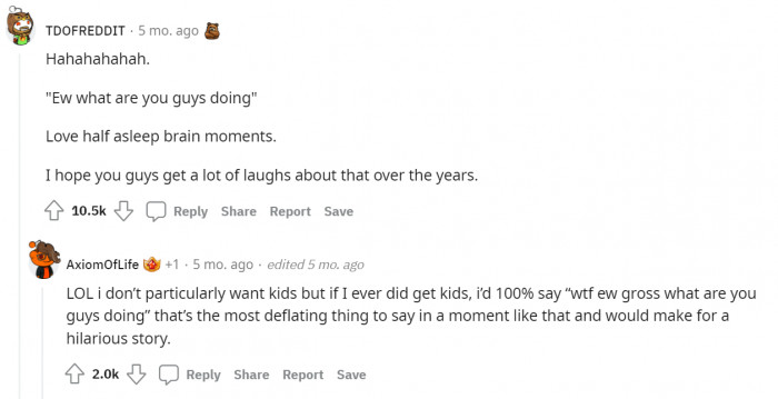 Half-asleep brain moments that make a hilarious story come alive.