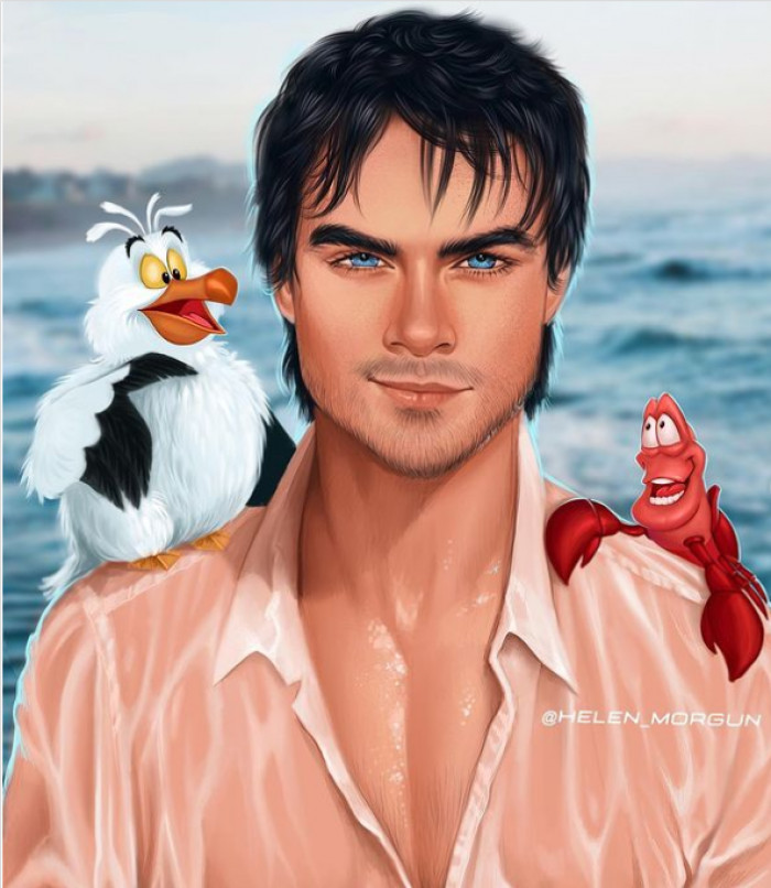 11. Ian Somerhalder as Prince Eric from The Little Mermaid