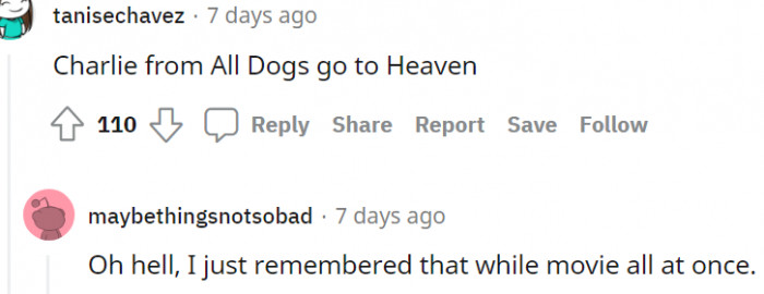 3. Charlie from All Dogs Go To Heaven makes a grand entrance