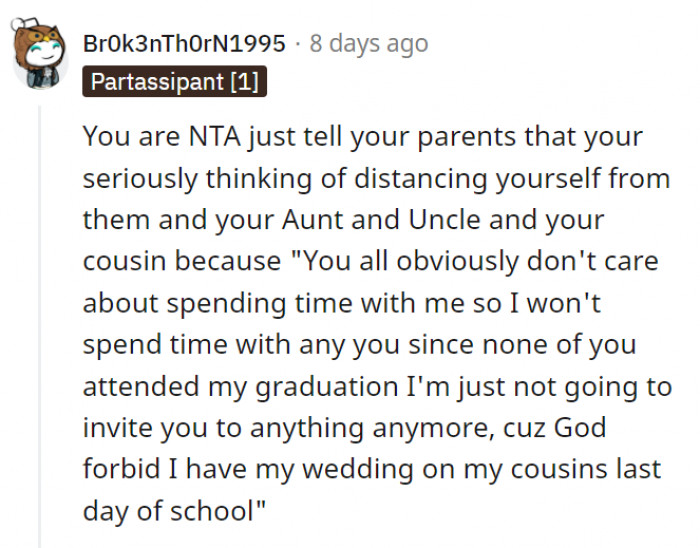 They obviously aren't making the effort to show that they still care, so why burden them?