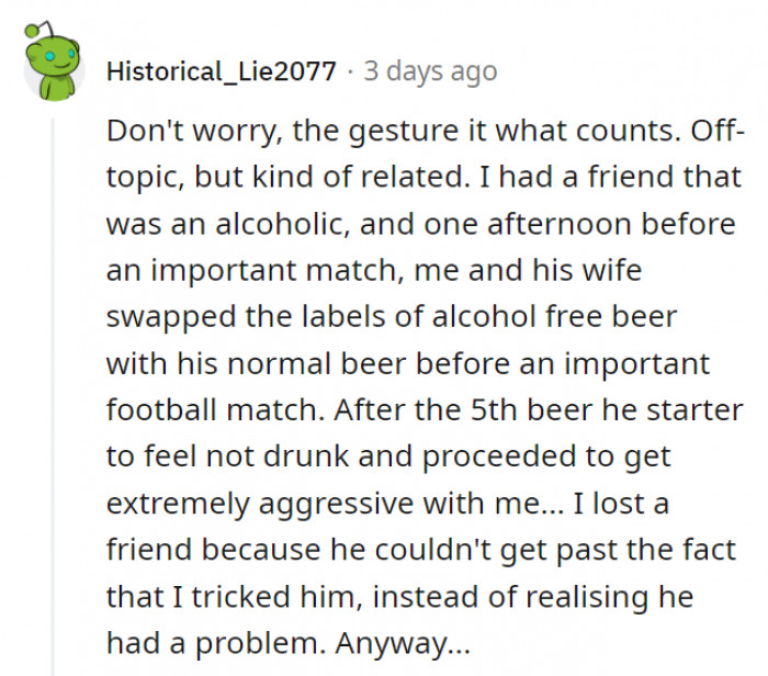 This Is the Kind of Friend You Don't Share Beers With