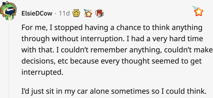 Me time is close to impossible, but still possible