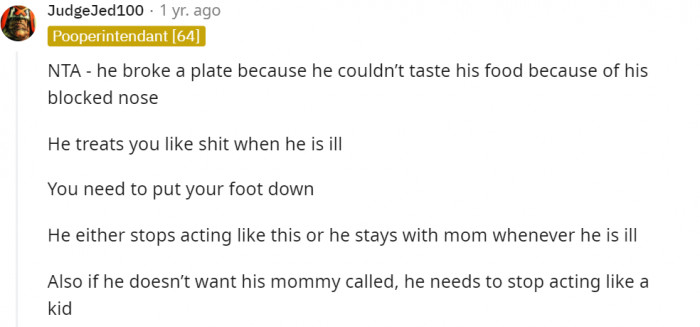 He really needs to grow up.