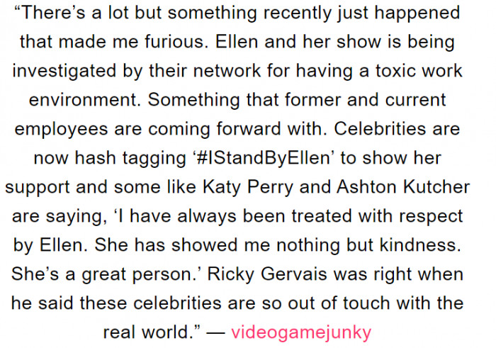 3. #IStandByMyFellowCeleb. We rock!