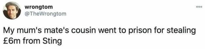 This is a claim to infamy.