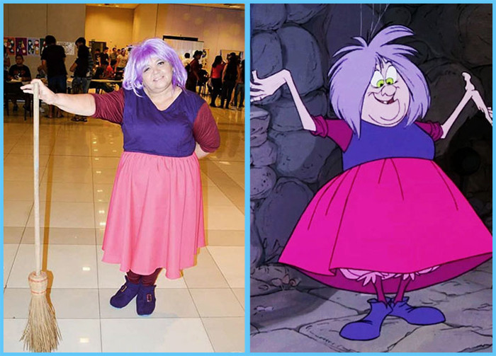 4. Representing Madame Mim from the movie 