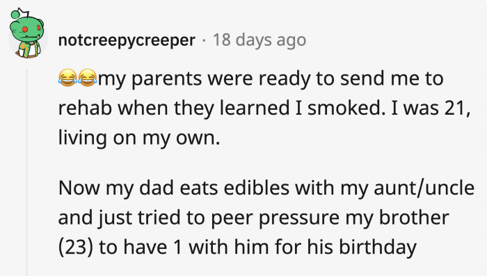 Talk about a different kind of peer pressure.