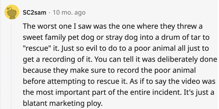 Poor pet dogs must’ve been subjected to those kinds of things all the time