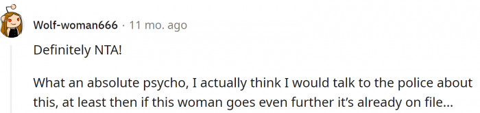 Redditors also advised reporting this to the police