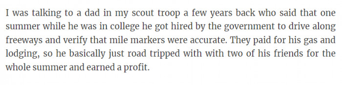 A freeway mile marker verifier.