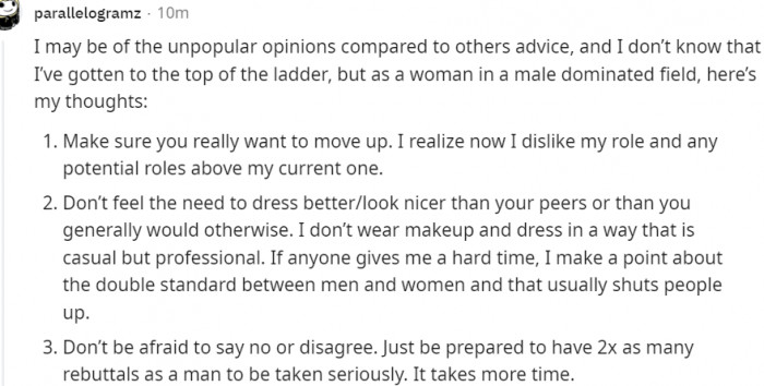 Don't be afraid to say no...