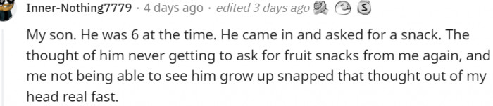 6. Exactly! Always think about your loved ones