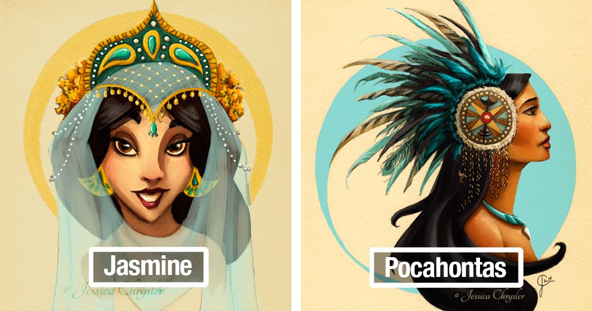 Incredible Artist Re-Creates Disney Princesses In Stunning Head Wear You'll Absolutely Adore