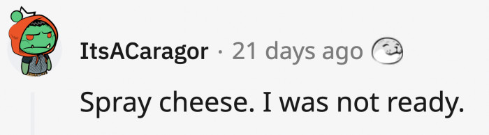 28. Spray cheese in cans