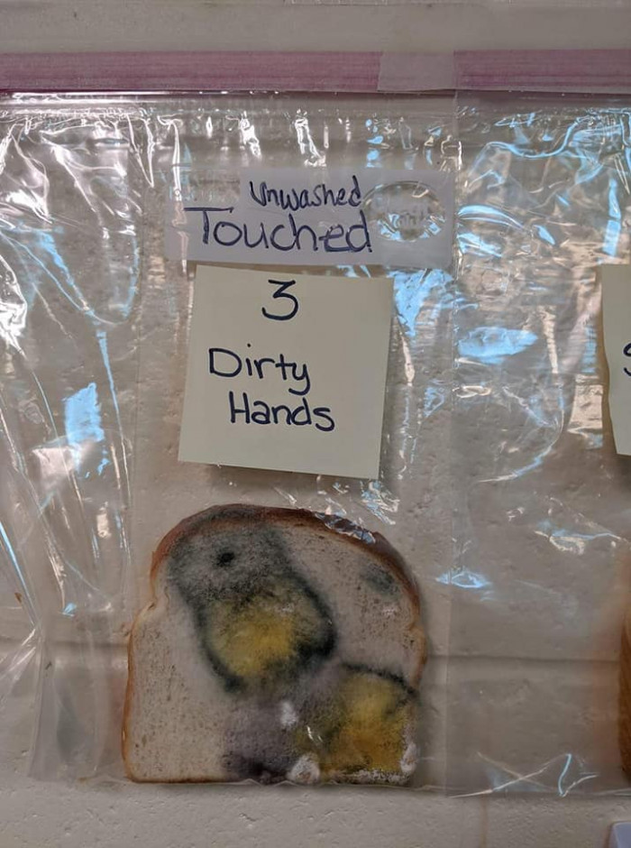 Dirty hands bread: