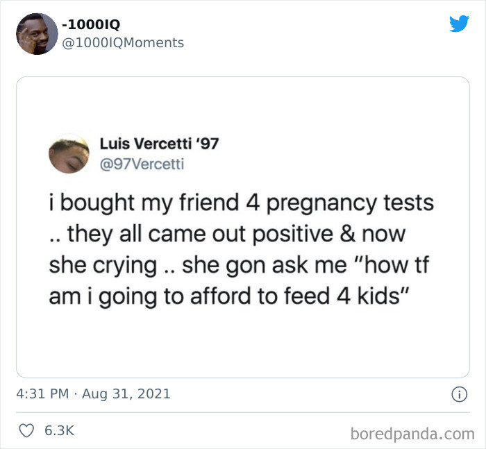 12. You should've bought just one test....