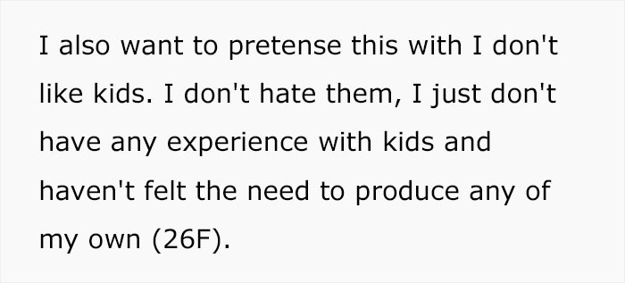 No experience with kids