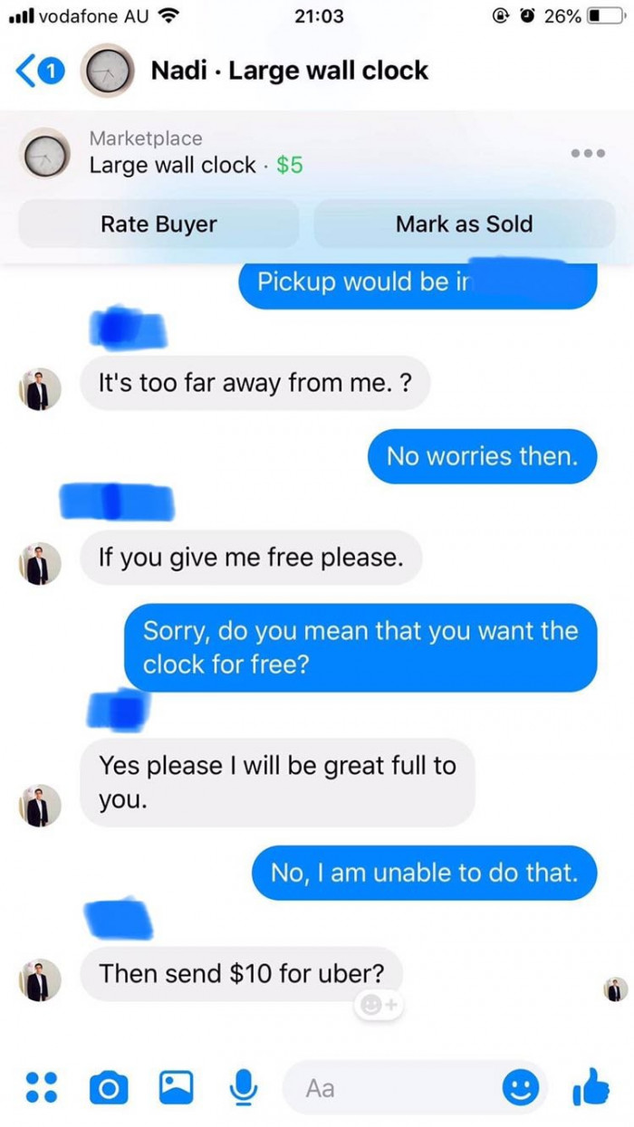 People Who Tried To Sell Stuff On Facebook Marketplace Then Immediately Regretted Their Decision