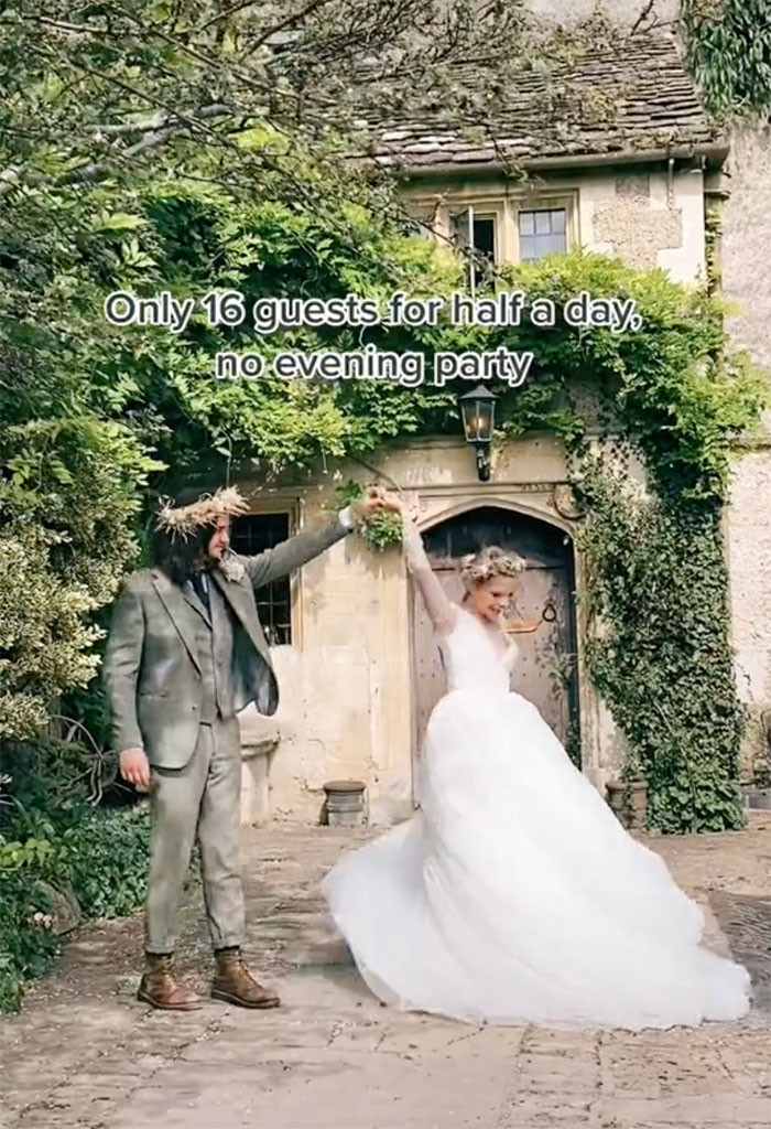 The guests may have found the whole arrangement odd at first, but they quickly learned to appreciate the simplicity and relaxing vibes that accompanied the wedding.