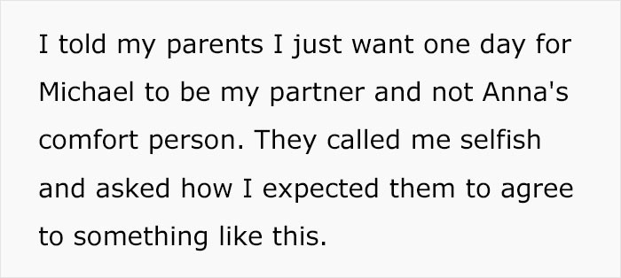 Just one day for Michael to be my partner