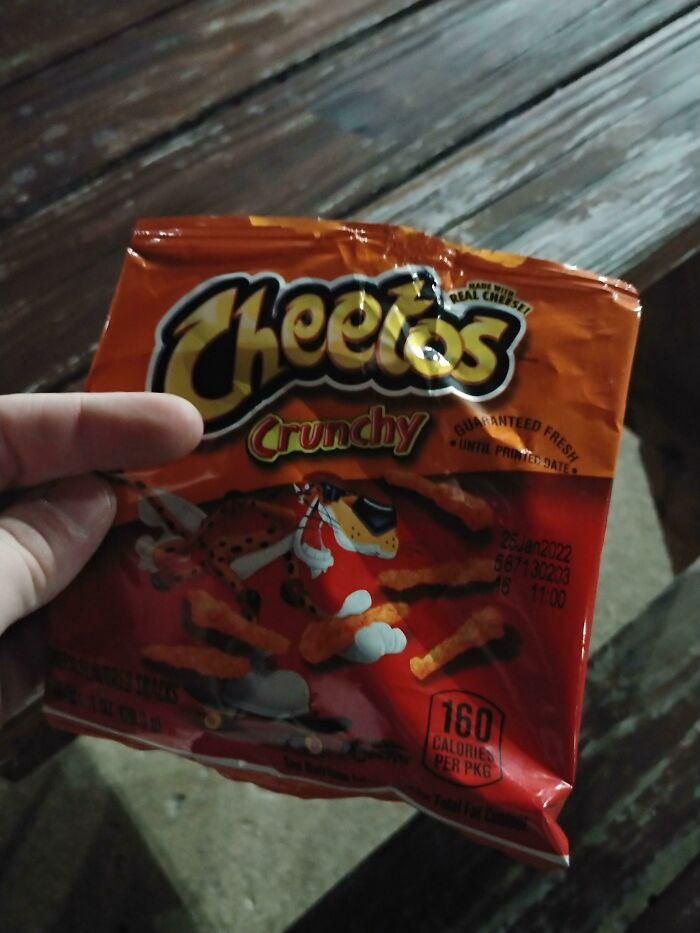 28. Sending you some crunch from your employees and their Cheetos.