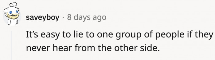 And slowly, you see their faces fall as the puzzle pieces come together
