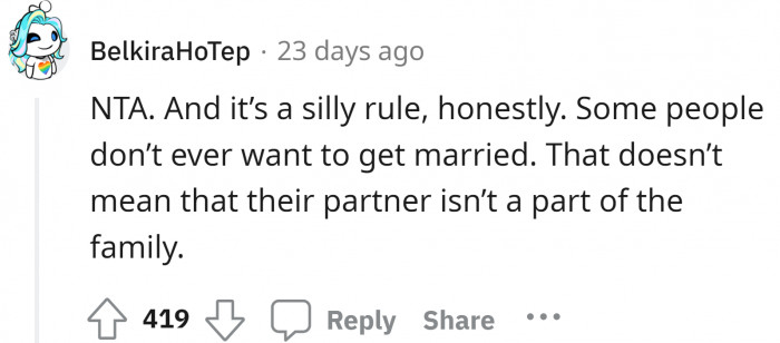 What if some people are in a live-in relationship and have kids but aren't married yet?