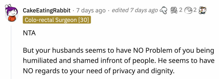 If OP turns a blind eye to this behavior, it might get worse for her as time goes by.