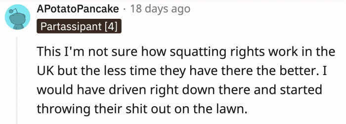 OP was actually pretty level-headed throughout the confrontation.