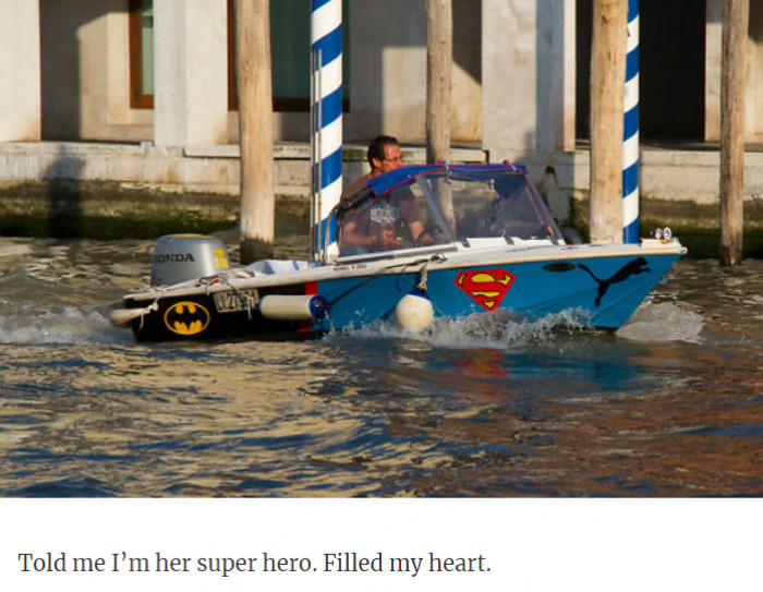 28. You are my superhero, baby...