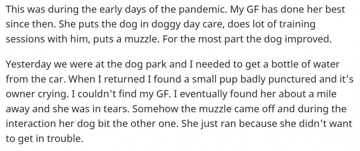 Of course she would; she doesn't want the criminal charges, after all.