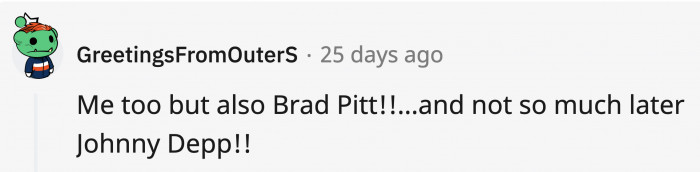 Some couldn’t even choose one since most of the actors mentioned were in many movies at that time.