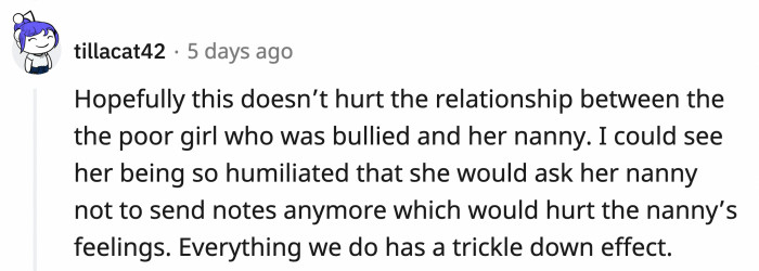 It's a bridge that doesn't deserve to be burned due to harsh comments