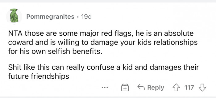 Red flags abound in this whole situation.