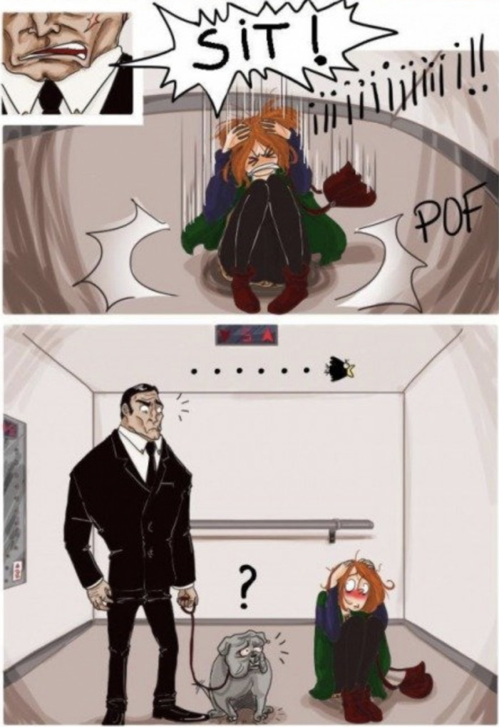 Sitcom-style urban legend reference, character hears “better walk” while walking home.