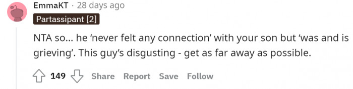 Running for the hills might be the right thing to do when the husband is showing multiple red flags.