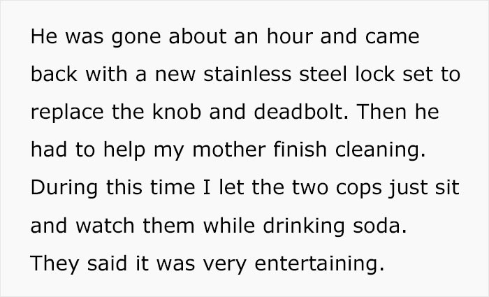 Entertainment time for the cops