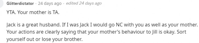 19. Sort yourself out or lose your brother