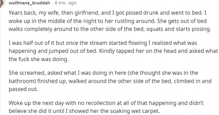 He just had to show her the proof of her doings