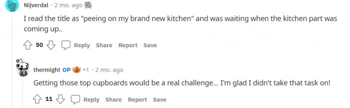 Peeing on a kitten would have been a bit more alarming and difficult.