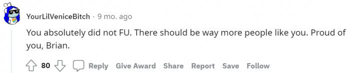 #20 No, you did not FU.